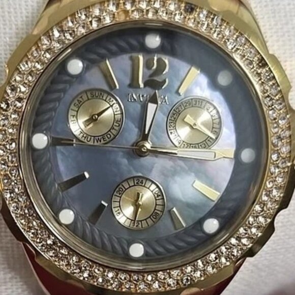 Invicta Angel Women\'s Gold Tone Stainless Multifunction Quartz Watch 29088 main image 5